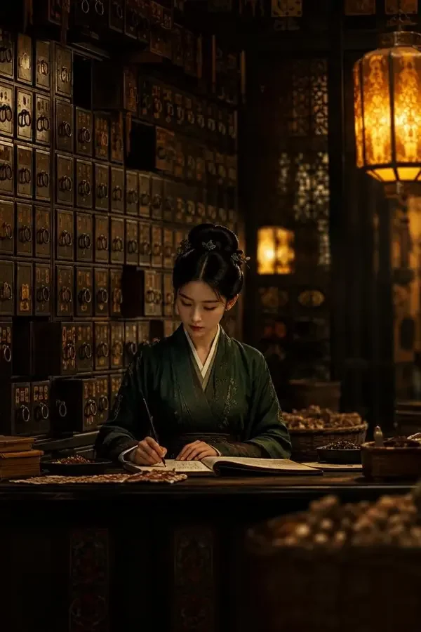 短剧穿越后我把家族药铺做成了帝国竖版封面，穿越重生题材